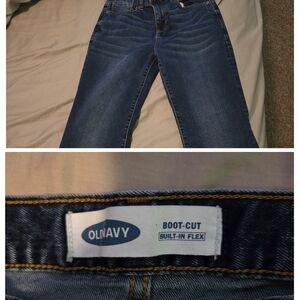 Old Navy Boys's Dark Blue Boot-Cut Jeans